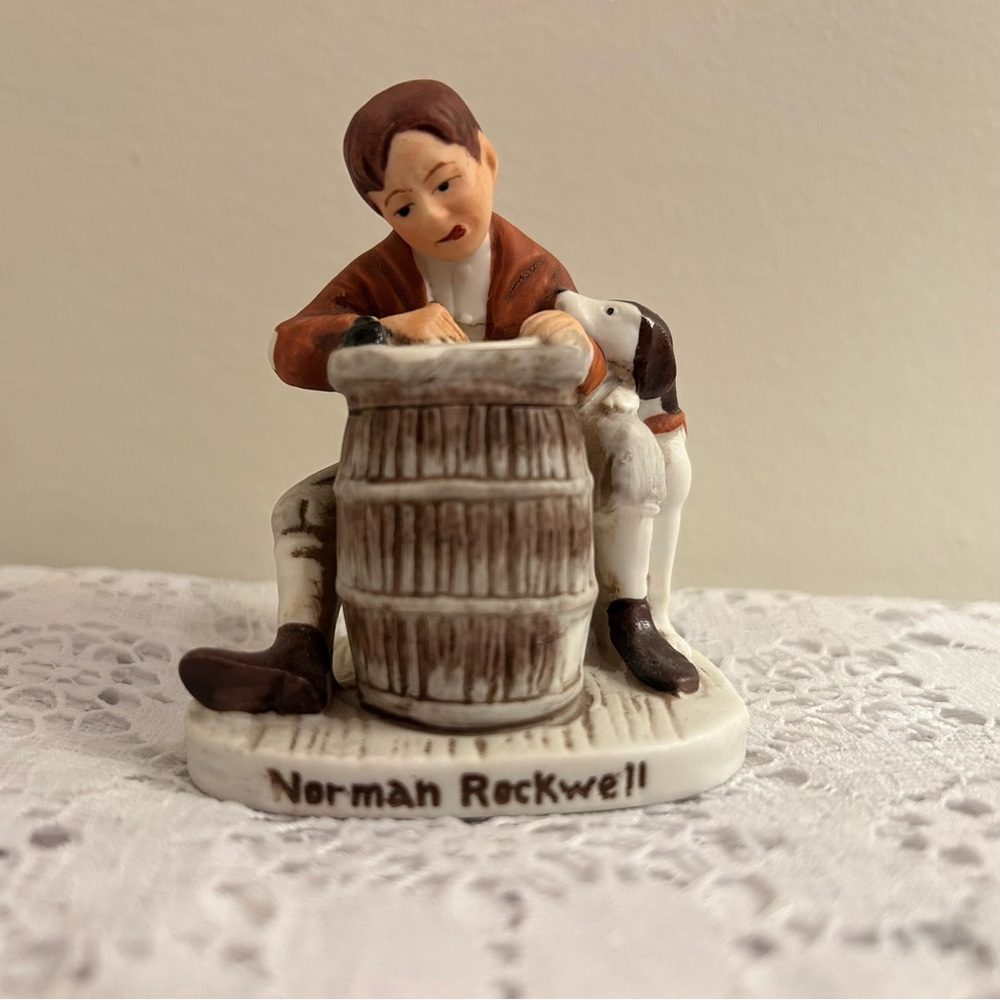 Vintage 1979‎ Norman Rockwell the love letter porcelain figurine